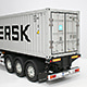 1/14 타미야(Tamiya) 40ft Container Semi Trailer 머스크(Maersk)