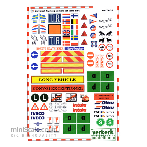 Universal Trucking Sticker Set / 베르켈크(Verkerk)