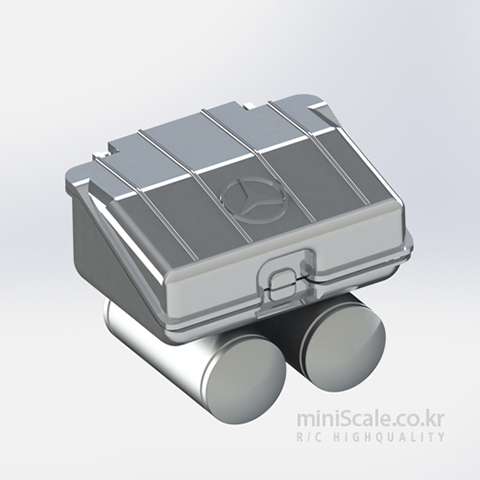 Battery Case &amp; A Pair of Air Tanks / 메탈하비(metalhobi)
